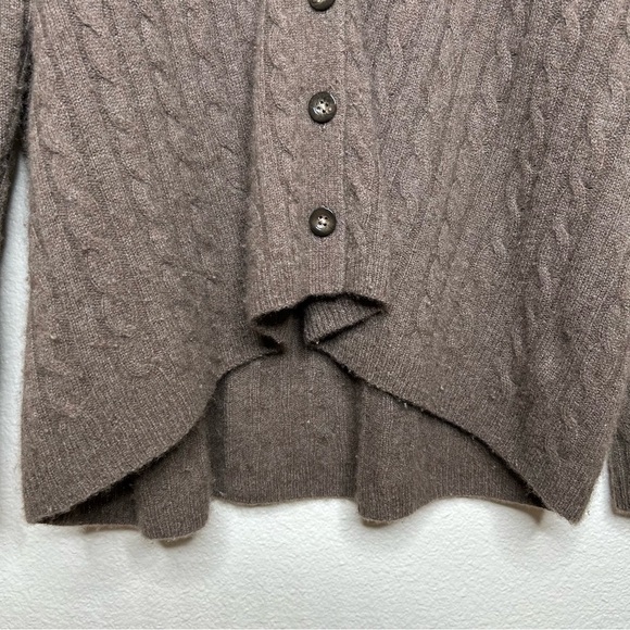 Reformation Giusta Oversized Cashmere Cardigan sweater brown small - Picture 5 of 10